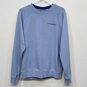 Scotch & Soda Pullover‎ Sweatshirt Mens Large Blue Organic Cotton Crewneck Logo